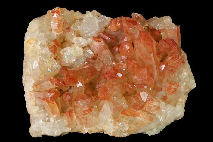 Natural, Red Quartz Crystal Cluster - Morocco #142933
